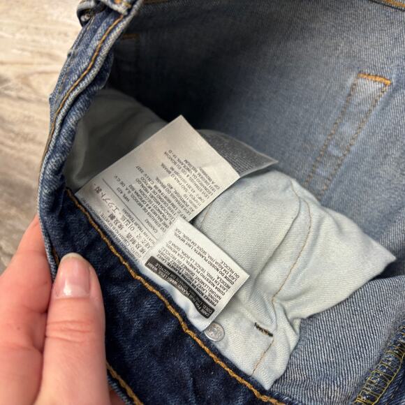 Levis 505 Medium Wash Blue Mens‎ 34x32 Regular Fit Straight Leg Jeans Red Tab - Picture 8 of 10